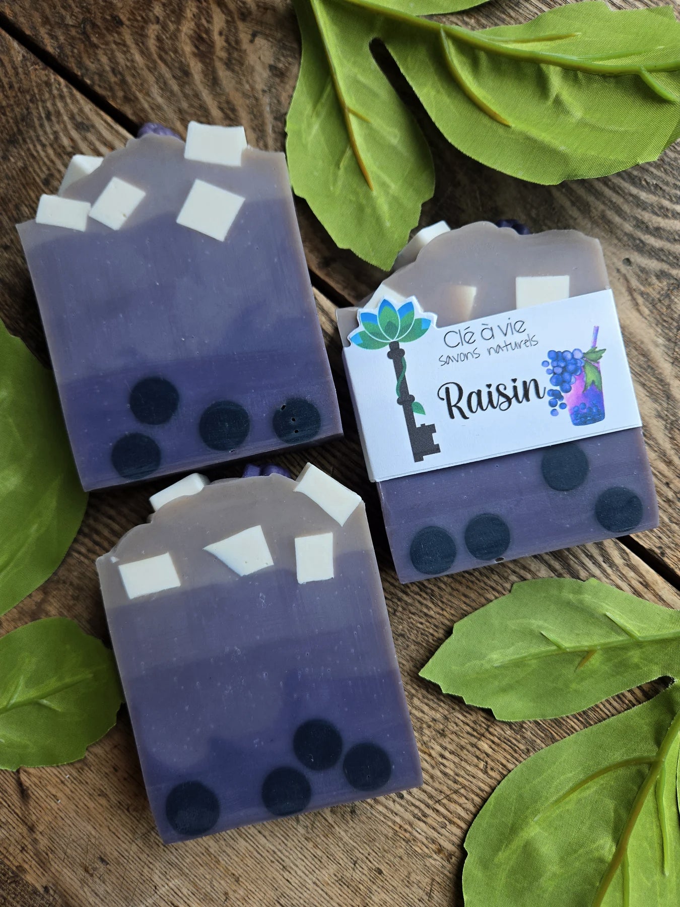 Savon Bubble Tea Raisin - Savons Clé à Vie